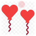 Balões de amor  Ícone