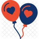 Balões de amor  Ícone