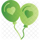Balões de amor  Ícone