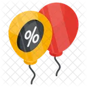 Baloes De Venda Baloes De Oferta Venda De Gas Ícone