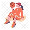 Mujer De Baloncesto Jugadora Dama De Baloncesto Icono