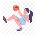 Mujer De Baloncesto Jugadora Dama De Baloncesto Icono