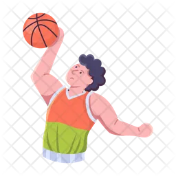 Chico de baloncesto  Icono