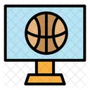 Esquema Lleno De Baloncesto Icono