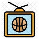 Esquema Lleno De Baloncesto Icono