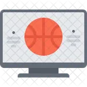 Baloncesto Tv Transmision De Baloncesto Baloncesto Icono