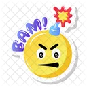 Emoticon Angry Emoji Bam Emoji Symbol