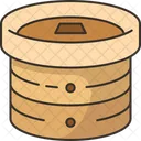 Bamboo Steamer Basket Icon