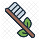 Bamboo toothbrush  Icon