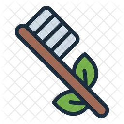 Bamboo toothbrush  Icon