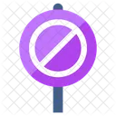 Placa de proibição  Ícone