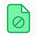 Document Ban File File Icon