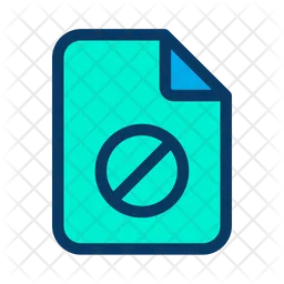 Ban Document  Icon