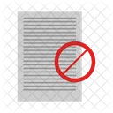 Ban Document Ban Paper Ban Doc Icon