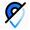 Not Active Gps Pin Icon