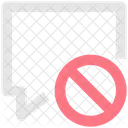 Ban Message Block Message Chat Icon