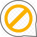 Ban Message Blocked Message Prohibition Icon
