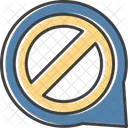 Ban Message Blocked Message Prohibition Icon