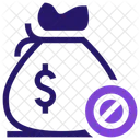 Sack Of Money Cash Disabled Icon