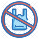 Ban Plastic Bag Plastic Ecology Icon