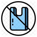Plastic No Bag Icon