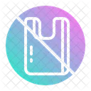 Plastic No Bag Icon