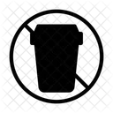 Ban Plastic Cup Notallowed Stop Icon