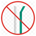 Ban Plastic Straw  Icon