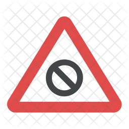 Ban Road Sign  Icon