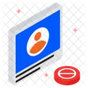 Ban Social Media Profile  Icon