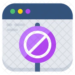 Ban Website  Icon