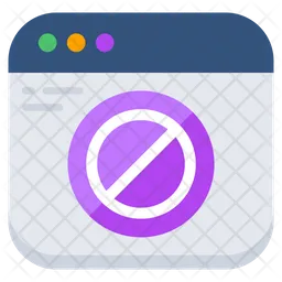 Ban Website  Icon