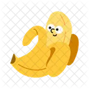 Character Banana Happy Icon