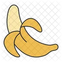 Banana Fruta Comestivel Ícone