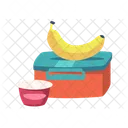 Banana Box Food Box Icon