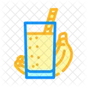 Banana Smoothie Drink Icon