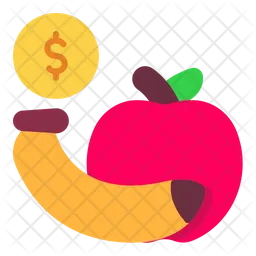 Banana And Apple  Icon