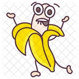 Banana Cartoon  Icon
