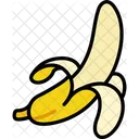 Banana Half Peeled  Icon