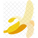 Banana Half Peeled Banana Vegetable Icon