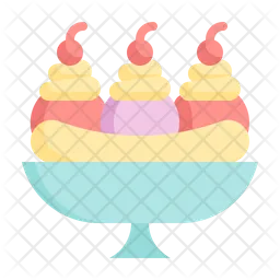 Banana Ice cream  Icon