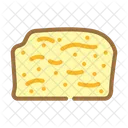 Banana Bread Slice Icon