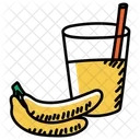 Banana Smoothie Banana Shake Milkshake Icon
