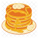 Banana Slice Pancake Icon