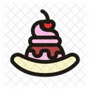 Banana Split Dessert Icon