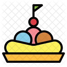 Banana split  Icon