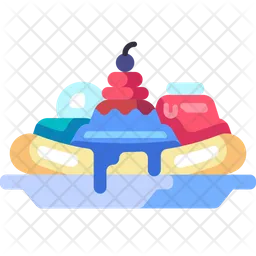 Banana split  Icon