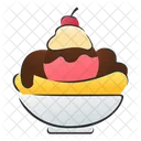 Banana Split Dessert Sweet Icon