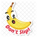 바나나 스티커  아이콘