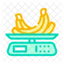 Banana Weighing Banana Food Scale Icon